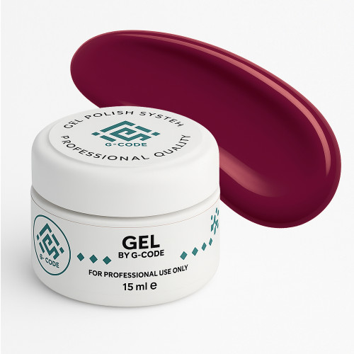 Hard Gel Red — твердий камуфлюючий гель для моделювання та нарощування #5